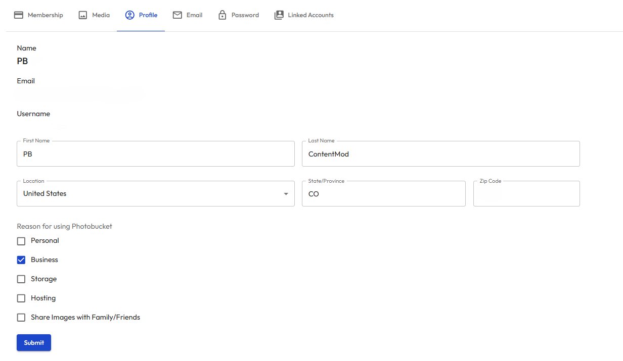 Browser - Settings - Profile tab - June 2025.png