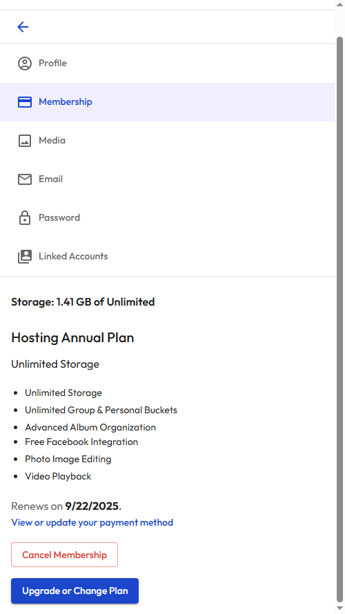 Browser - My Account - Membership - July 2025.png